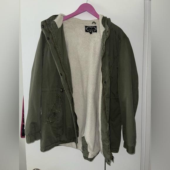 Fur lined utility  jacket - Picture 3 of 3